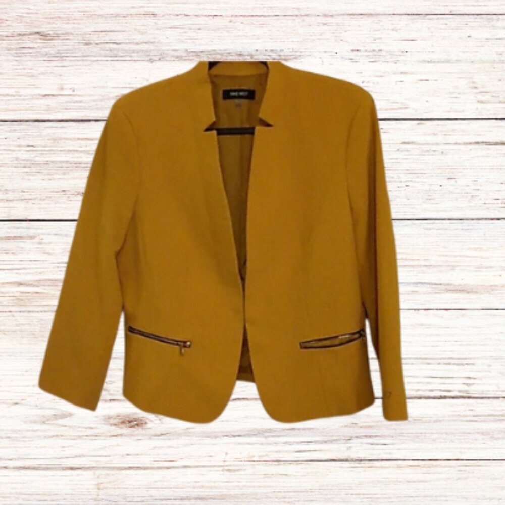 Nine West Size 10 Gold  Blazer